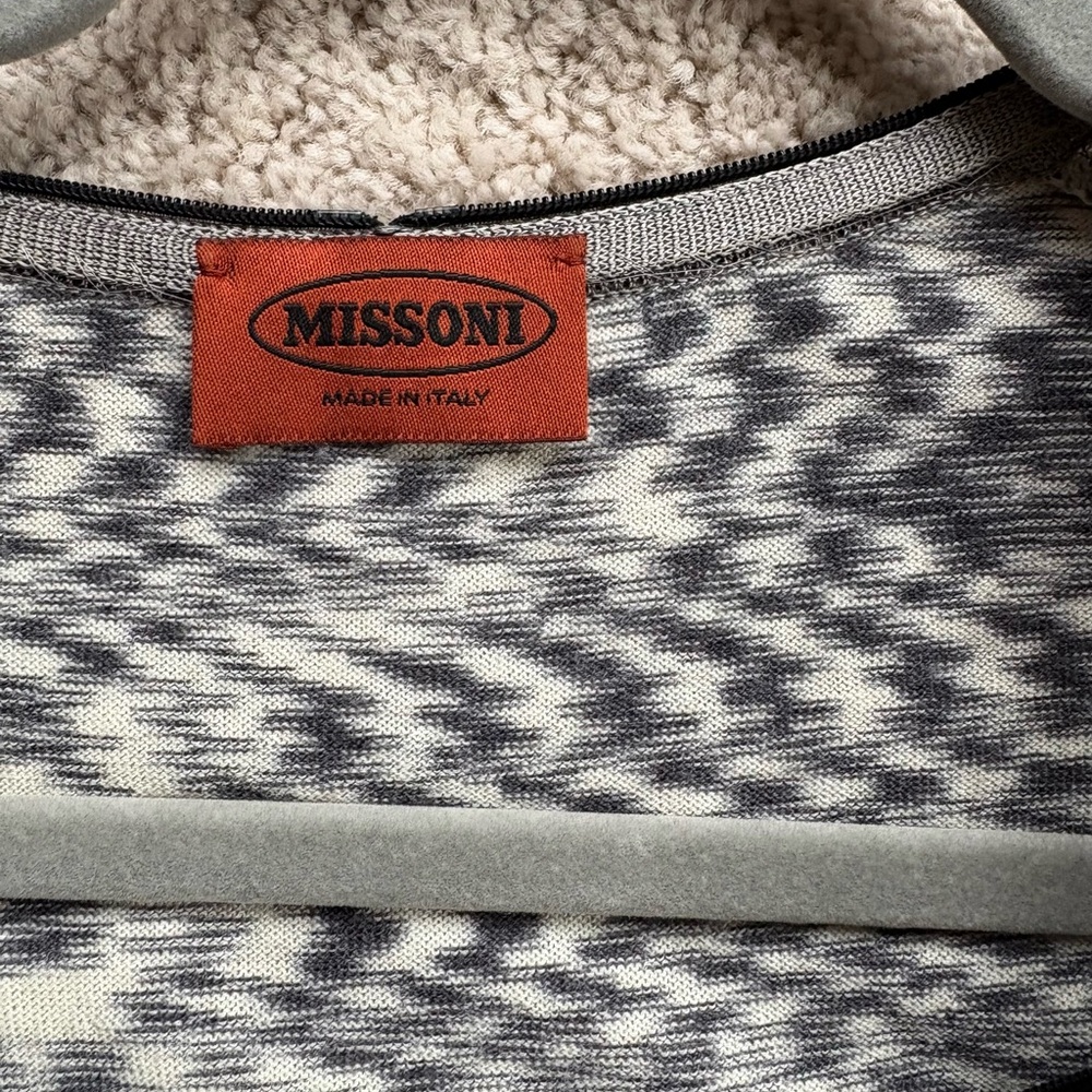 Missoni Gray and White Knit Sweater - Picture 2 of 8